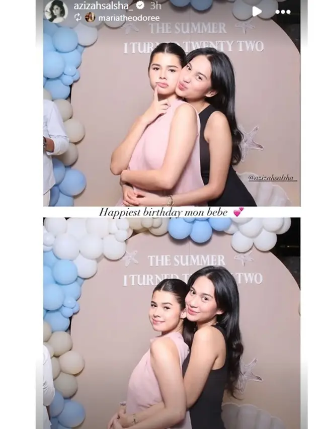 6 Potret Ultah Azizah Salsha ke-22, Foto Bareng Mantan Anya Geraldine Disorot