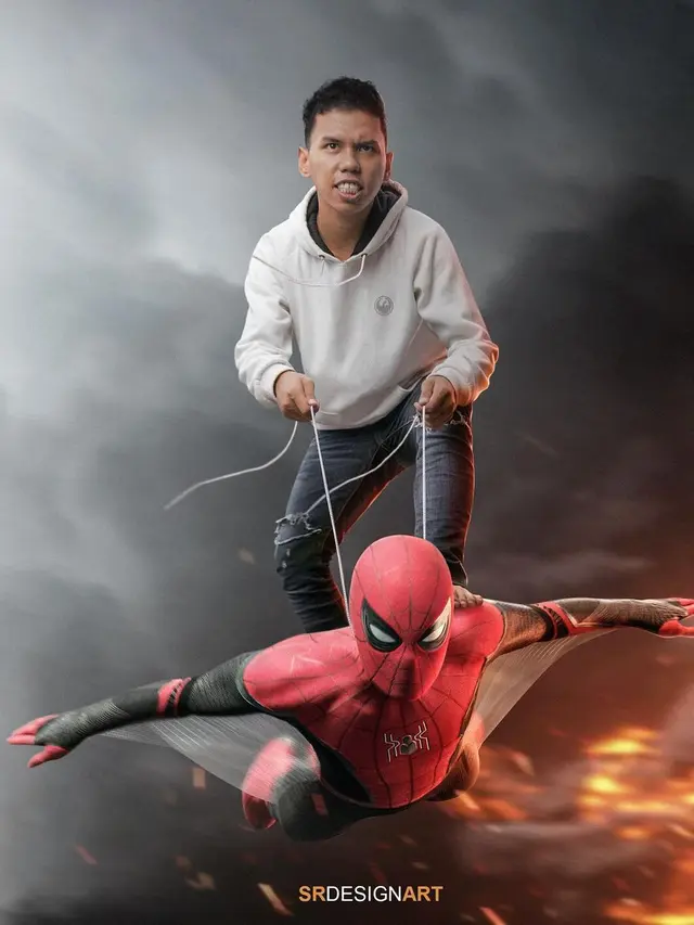 6 Editan Foto Pria Bersama Superhero Ini Kreatif Sekaligus Kocak