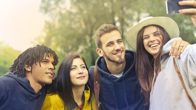 Ilustrasi grup, teman, sahabat