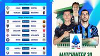 Jadwal dan link siaran langsung Serie A 2024/25 pekan ini di Vidio. Saksikan dan dukung tim jagoan kalian di ajang Serie A pada matchweek ke 30 pekan ini hanya di layanan OTT Vidio. (sum. doc. vidio.com)