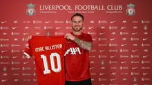 Alexis Mac Allister resmi menjadi pemain baru Liverpool. Dia menggunakan nomor 10 di The Reds dan bakal jadi kekuatan baru bagi Jurgen Klopp yang sudah melepas Naby Keita (twitter/gastonedul)