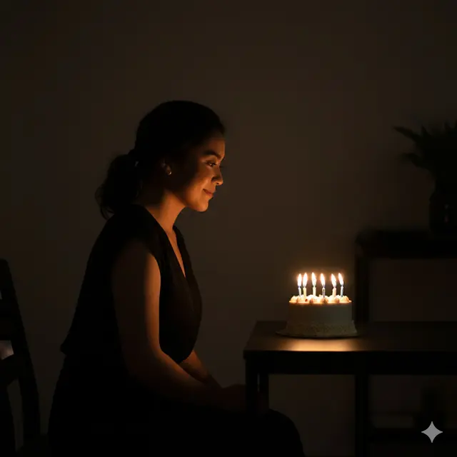 Edit Foto Rayakan Ulang Tahun Sendirian (Foto: Gemini AI)