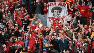 Kisah Mohamed Salah dan Liverpool akan berakhir pada akhir musim ini. Salah memutuskan untuk meninggalkan Anfield pada bursa transfer musim panas mendatang. (AFP/Paul Ellis)