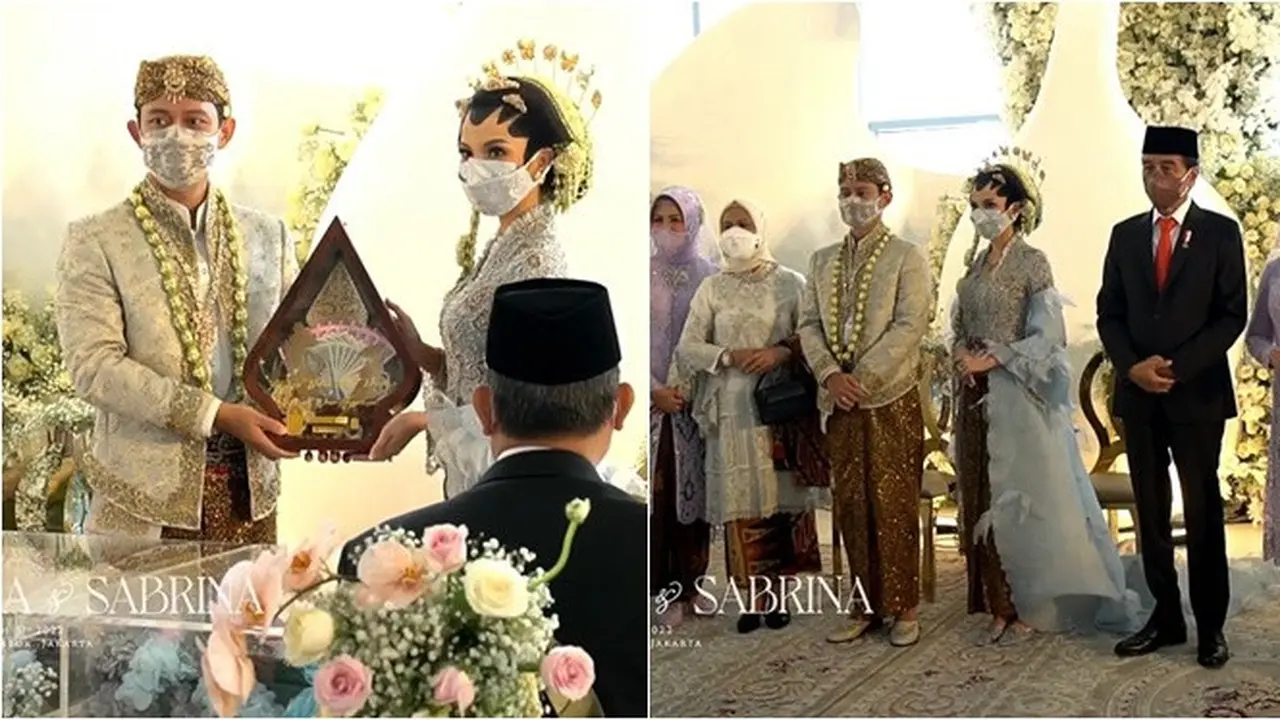 7 Momen Akad Nikah Belva Devara dan Sabrina Anggraini, Dihadiri Presiden Jokowi