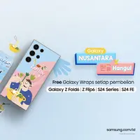 Tema Culinary menghadirkan ilustrasi ikonik dari dua makanan terkenal: Mie Ayam dan Ramyeon. Foto: Document/Samsung