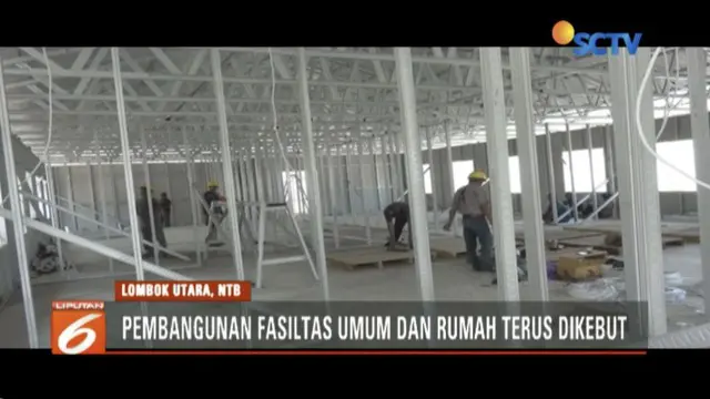 Kementerian PUPR kebut pembangunan rumah tahan gempa untuk warga Pulau Lombok.