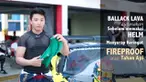 Gerrard Lukita menerangkan sejumlah perlengkapan dan standar safety riding saat di sirkuit.