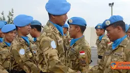 Peringatan Hari Kesaktian Pancasila digelar oleh Satgas Yonmek Kontingen Garuda XXIII-E/UNIFIL atau Indonesia Battalion (Indobatt) di Lapangan Parade Soekarno, Markas Batalyon, UN Position 7-1, Adshit Al Qusayr, Lebanon Selatan, Sabtu (1/10).