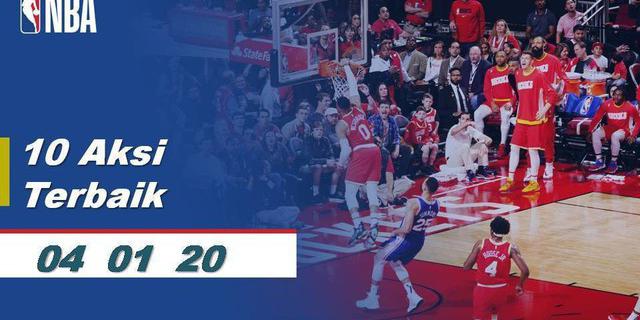 VIDEO: 10 Aksi Pemain Terbaik NBA 4 Januari 2020