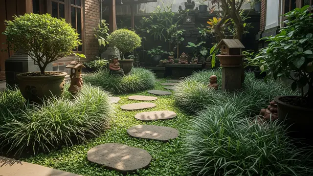 9 Model Kebun Rumah dengan Pijakan Batu ala Halaman Tempo Dulu, Ciptakan Pesona Klasik