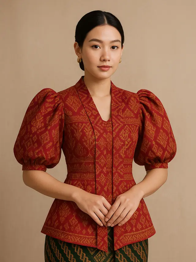 Model Kebaya Lengan Puff