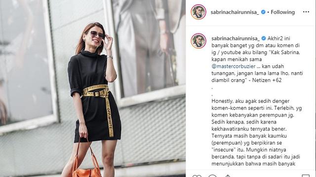 Sabrina Chairunnisa (Foto: Instagram)