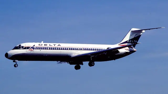 Pesawat Delta Air Lines DC-9-32, mirip dengan kapal terbang yang celaka pada 31 Juli 1973