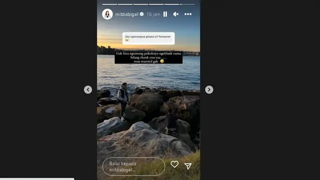 Anthony Sinisuka Ginting Melamar Mitzi Abigail dengan Latar Gedung Opera Sydney Australia (Foto: instagram sinisukaanthony)