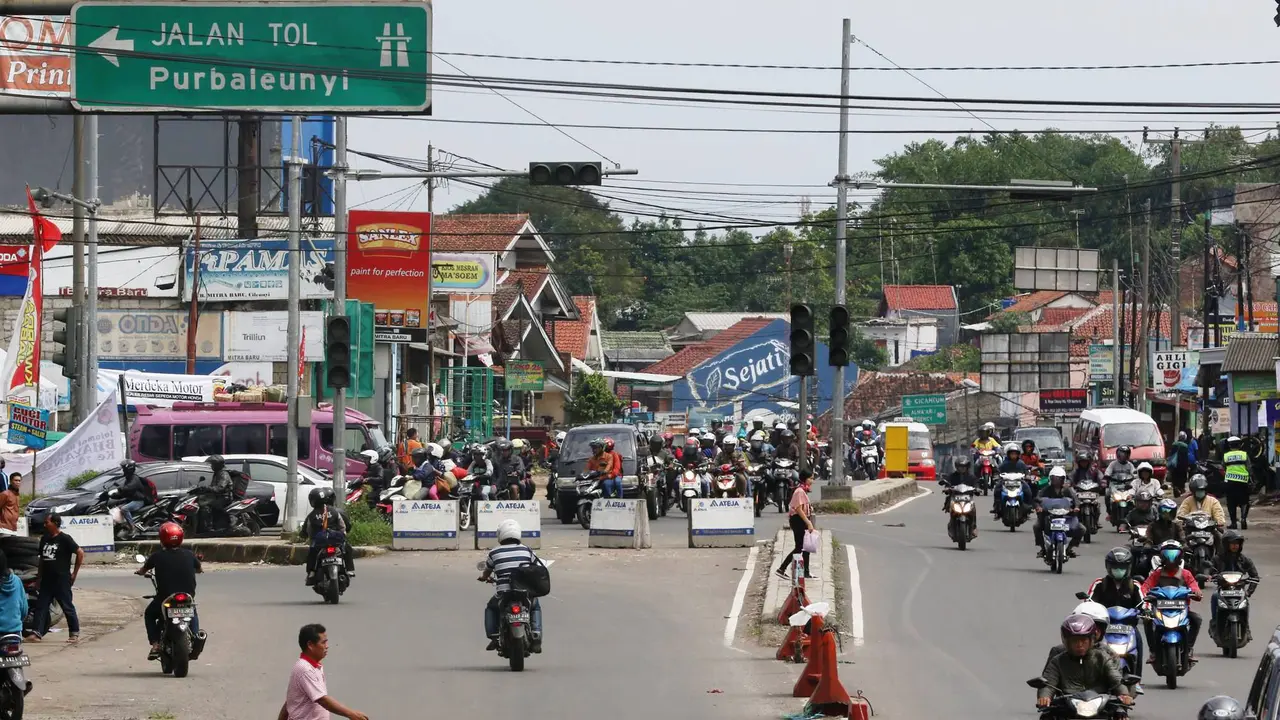 20160702-mudik-jatinangor-pengalihan arus