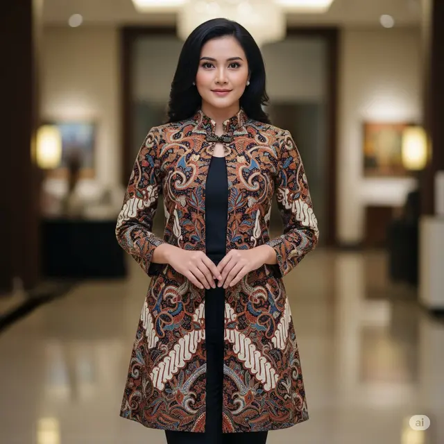 Outer Batik Kerah Shanghai