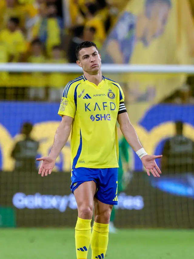 Cristiano Ronaldo saat kecewa bersama Al Nassr