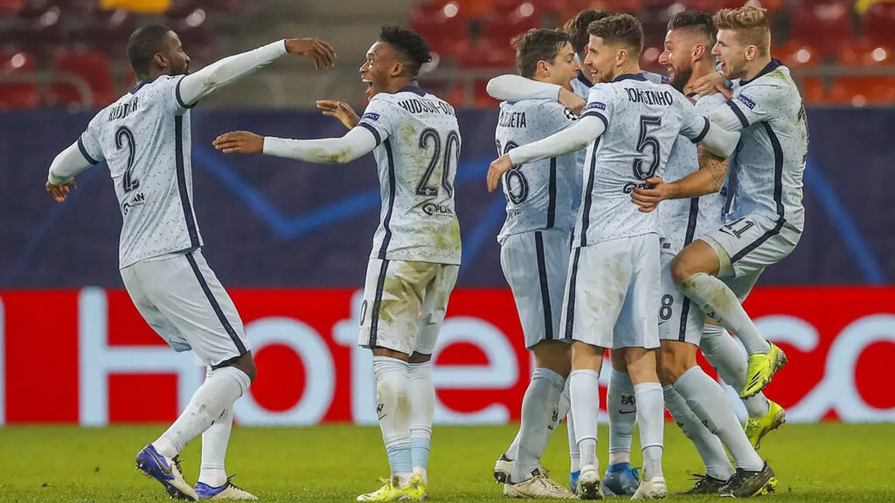 FOTO: Gol Cantik Olivier Giroud Bawa Chelsea Tumbangkan Atletico Madrid