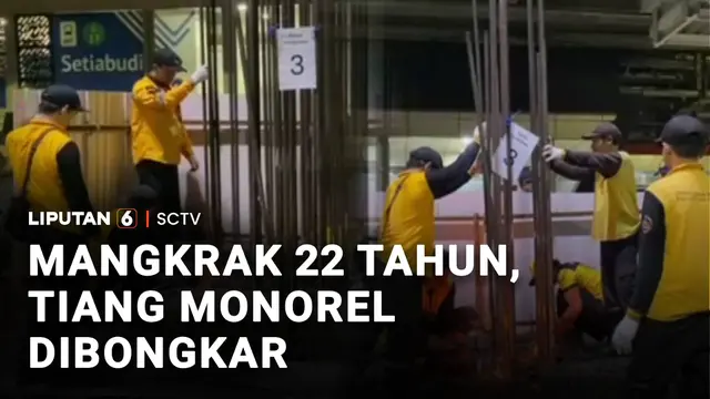 Mangkrak 22 Tahun, Tiang Monorel Dibongkar
