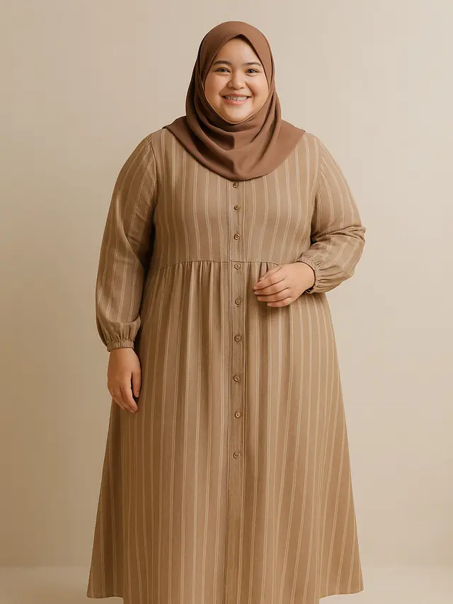 Gamis Salur untuk Orang Gemuk, Lengkap dengan Tips Memilihnya