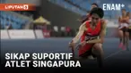 RESPECT! ATLET LARI SINGAPURA BERIKAN AIR KE ATLET INDONESIA DI SEA GAMES 2023