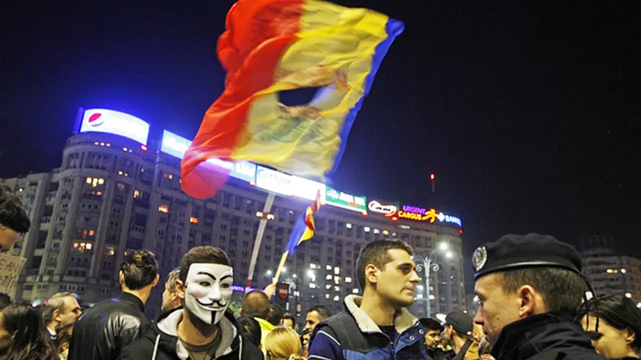 Demonstrasi di Rumania