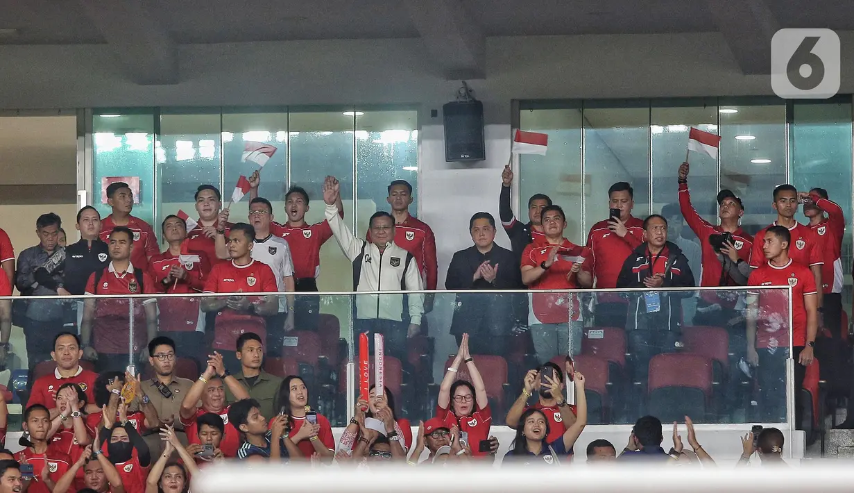 Laga ini dimenangkan Timnas Indonesia dengan skor 1-0. (Liputan6.com/Angga Yuniar)