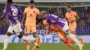 Bagi Atletico, ini menjadi kemenangan kedua yang mereka raih secara beruntun sejak takluk dari sang pemimpin klasemen, Barcelona, pada 23 April lalu. (Photo by CESAR MANSO / AFP)