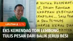Pengadilan Negeri Jakarta Selatan telah menentukan jadwal sidang gugatan praperadilan Tom Lembong. Sidang direncanakan berlangsung pada 18 Nov 2024. Sementara itu, Tom Lembong membagikan tulisan tangannya dari dalam tahanan dan diposting di akun Inst...