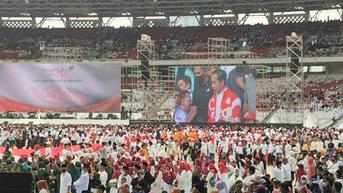Acara Relawan Jokowi di GBK Dinilai Gagal Buat Sentimen Positif