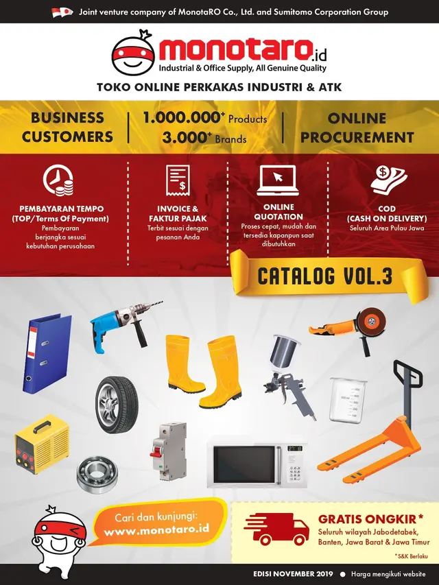 Monotaro.id Rilis Katalog ke-3, Bikin Belanja Kebutuhan Kantor Jadi ...