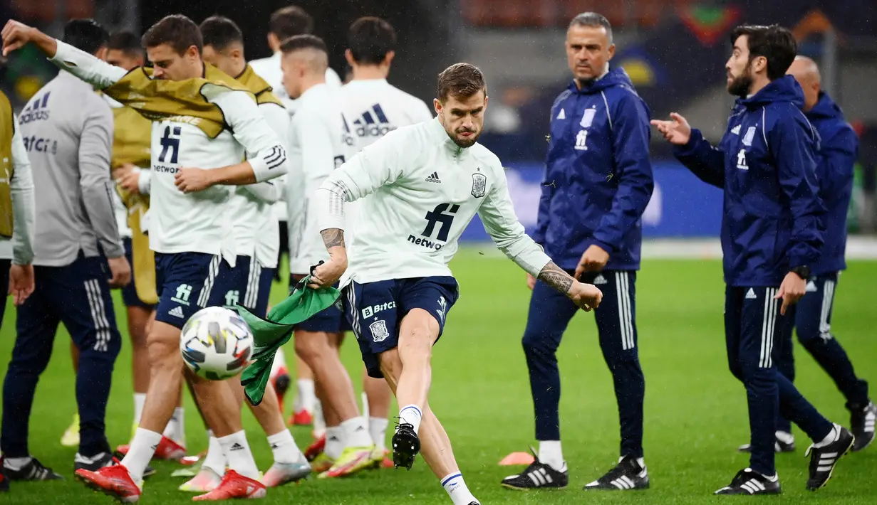 Di laga nanti La Furia Roja menegaskan sedang dalam performa prima dan kondisi berbeda dari pertemuan di semifinal Piala Eropa 2020 silam. (AFP/Franck Fife)