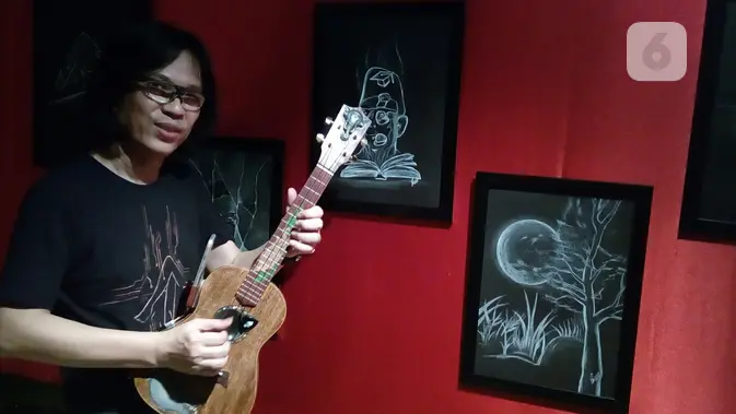 Doddy Hernanto alias Mr D, digital art akan menjadi daya hidup dan gaya hidup kesenian masa depan. (foto: Liputan6.com / Zainul Airifin)