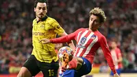 Pada menit ke-32, Samuel Lino mencetak kedua untuk Atletico Madrid. (JAVIER SORIANO/AFP)