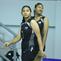 Khanza Putri Yansi Ganshtri (kanan) dan Tina Syifa Sabila Salim. (PBVSI)