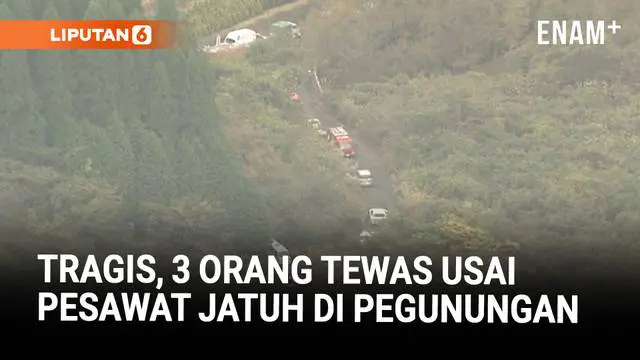 Pesawat Jatuh di Pegunungan Fukuoka Jepang, 3 Penumpang Tewas