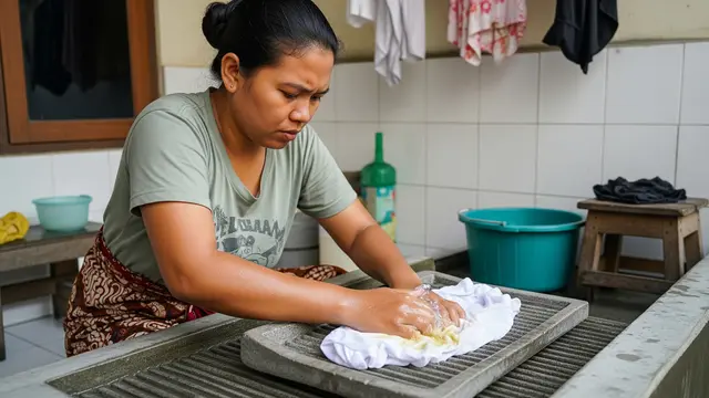 Cara Menghilangkan Noda Minyak di Baju