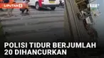 Polisi tidur berjumlah 20 yang berada di Jalan Banyu Asih, Tegal Kunir, Mauk, Tangerang viral di media sosial