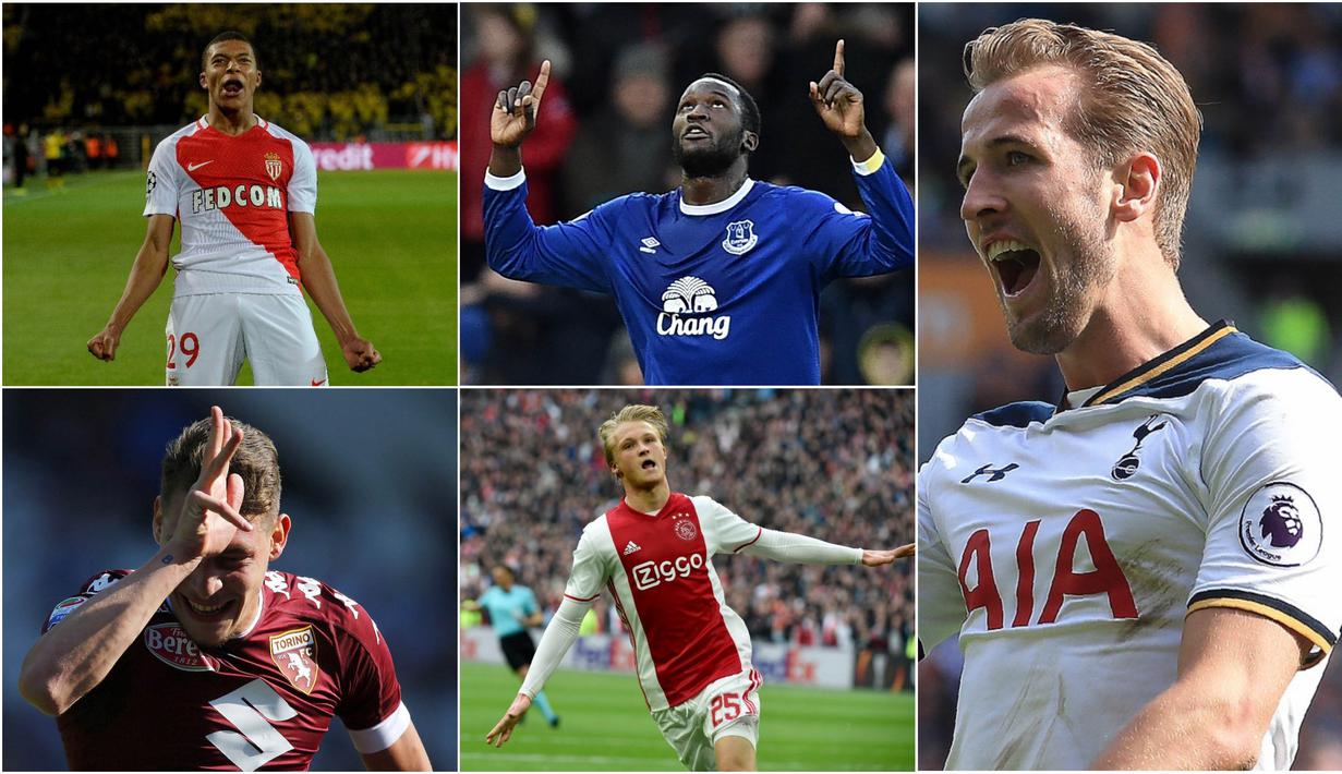 Peluang Manchester United untuk mendapatkan striker Real Madrid, Alvaro Morata, diprediksi akan sulit. Berikut ini lima striker incaran Manchester United jika gagal mendapatkan Morata. (Kolase foto-foto dari AFP)