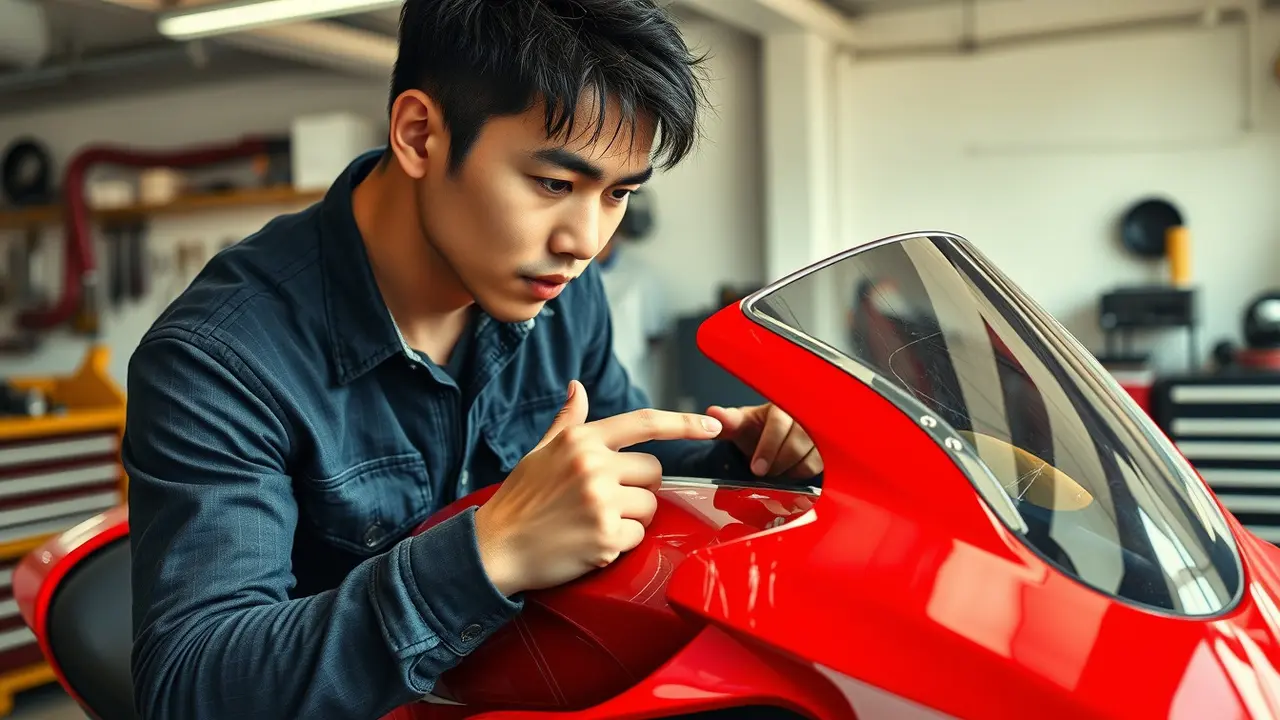 cara menghilangkan goresan di motor