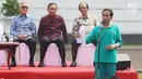 Presiden Joko Widodo (Jokowi) berpidato saat Peluncuran Program Penguatan Pendidikan Pancasila yang di hadiri oleh Dewan Pengarah dan Ketua UKP Pancasila di Istana Bogor, Jawa Barat, Sabtu (12/8). (Liputan6.com/Angga Yuniar)