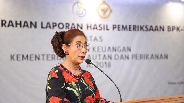 Kementerian Kelautan dan Perikanan (KKP) meraih opini Wajar Tanpa Pengecualian (WTP) dari Badan Pemeriksaan Keuangan Republik Indonesia (BPK RI) untuk laporan keuangan tahun 2018.