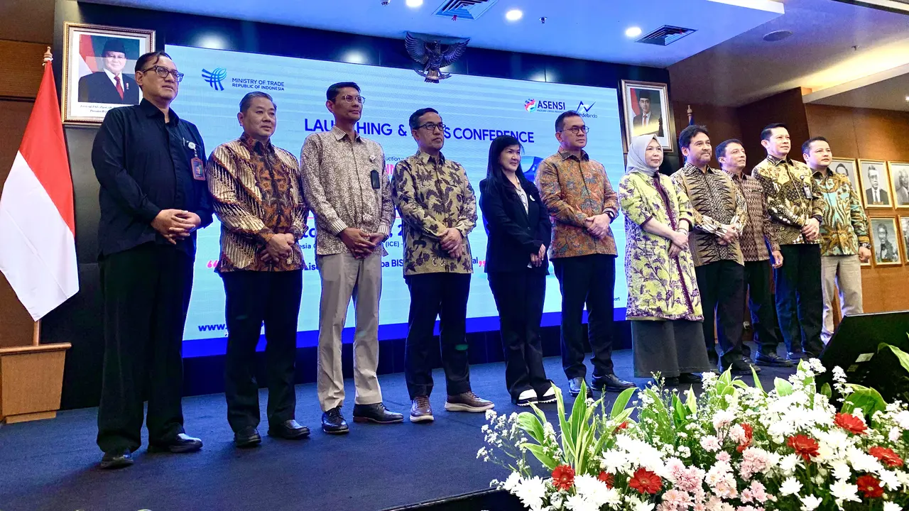 Kementerian Perdagangan (Kemendag) dan Asosiasi Lisensi Indonesia (ASENSI) meluncurkan Indonesia Licensing and Franchise Export atau ILFEX 2025. (Foto: Liputan6.com/Natasha K)