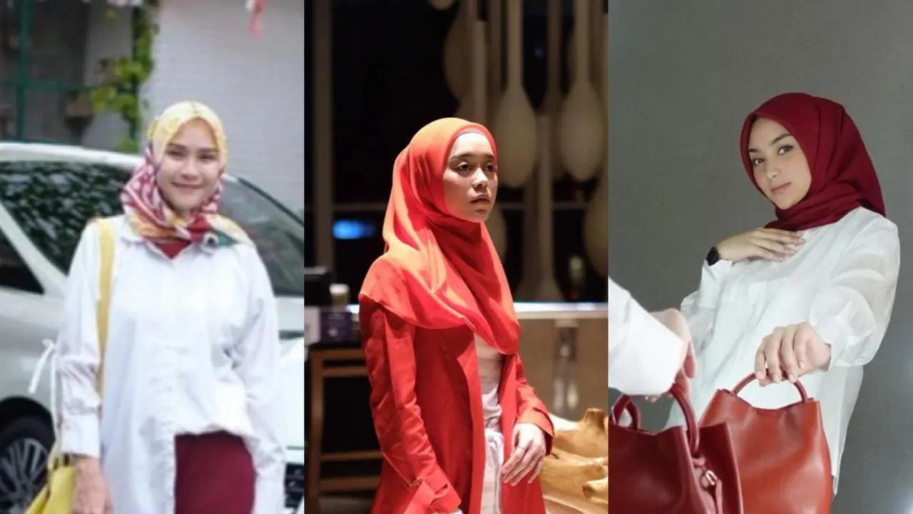 7 Ide OOTD Merah Putih dengan Hijab untuk 17 Agustus, Zaskia Adya Mecca-Lesti Kejora