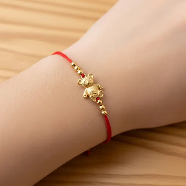 Gelang Emas Tipis Tali Merah 1,5 Gram