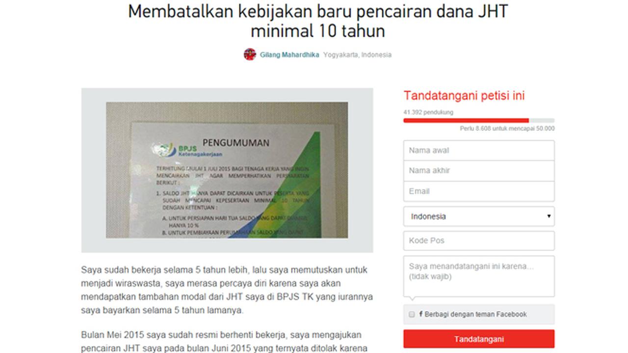 Kebijakan Baru BPJS Diprotes Puluhan Ribu Netizen