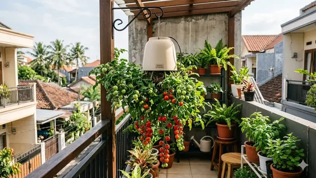 Ide Kebun Tomat Rampai Gantung untuk Rumah Tanpa Halaman