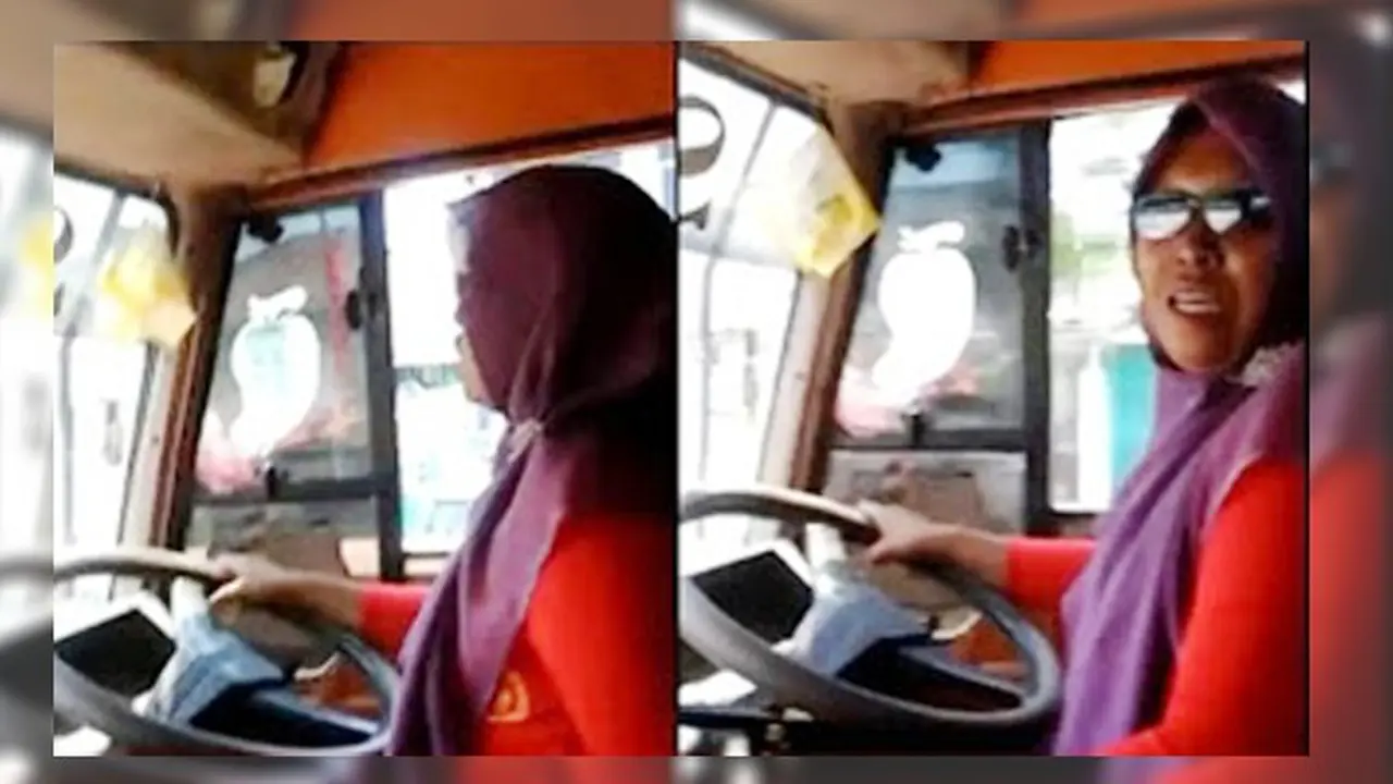 Sopir Truk Berhijab ini Hebohkan Netizen