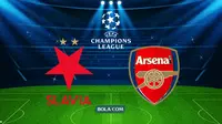 Link Live Liga Champions: Slavia Praha vs Arsenal