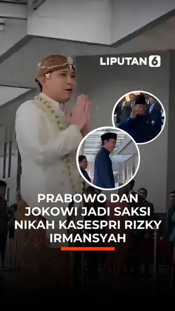 Prabowo dan Jokowi Jadi Saksi Nikah Kasespri Rizky Irmansyah